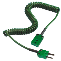 Coiled Thermocouple Extension Leads