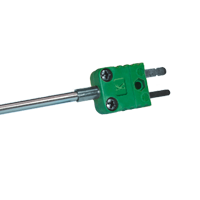 thermocouple with miniature thermocouple plug