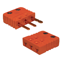 Miniature 3 Pin Thermocouple Connectors rated to 220ºC